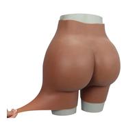 XSWL Realistic Silicone Panties Butt Lift Padded Shapewear Control Panty Realistic Push Up Hip Enhance Underwear for Women Crossdressers,Brown,Thick hips_0.63"