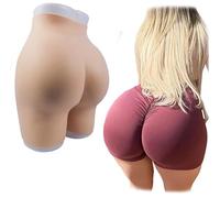 XSWL Silicone Buttock Butt Shaper Control Shorts Butt Enhance Sissy Panties Lift Buttock Underwear for Cosplay Crossdresser,Color 1,One Size