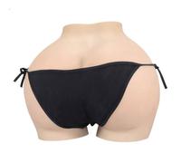 XSWL Silicone Hip Enhancer Butt lift Silicone Panty Shaper Padded Push Up Panty for Cosplay Crossdresser,Brown,One Size