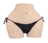 XSWL Silicone Hip Enhancer Butt lift Silicone Panty Shaper Padded Push Up Panty for Crossdresser Cosplay,Brown,One Size