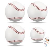 Xsybegdlk 4 Packs Standard 9 Inch Baseball Ball Training Practice and Game Balls for Practice & Games, Ball Training Baseball for Outdoor Sports，Perfect for Youth and Adult Practice