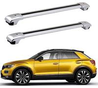 XSYing 2pc Cross Bar Luggage Carrier Cargo for VW T-ROC 2018 2019, Car Roof Rails Holder Rack Lockable Bars Carrier Rooftop Accessories