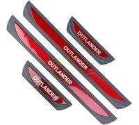 XSYing 4 pcs Car Kick Plates for Mitsubishi Outlander PHEV Accessory 2017-2019 2020 2021 2022, Stainless Steel Kick Plates Car Threshold Scuff Plate Styling Accessories