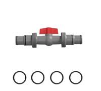 XSYKJGS Hose Connector, Pool Stop Valve 32 mm to 38 mm, PVC 2-Way Pool Hose Adapter - Shut-off Valve, Ball Valve for Hose Diameter 32 / 38 mm for Above Ground Pool and Pool Pump Maintenance