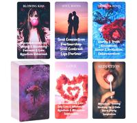 XSYLOHXL Love Oracle Cards for Beginners with Meanings on Them 53 PCS Loving Tarot Deck with Messages on Cards Providing Guidance on Life and Love Inquiries