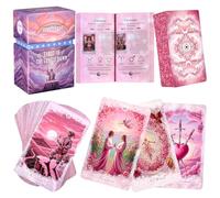 XSYLOHXL Pink Tarot Cards Deck for Beginners with Guide Book