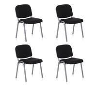 XT 600 4 pack - Four-legged chair Silver / Black
