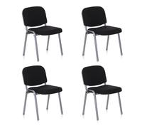 XT 600 S | Pack of 4 - Four-legged chair Silver/Black