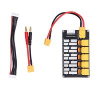 XT30 XT60 Plug 2-6S Lithium Lipo Battery Charging Board Batteries Balanced Charging Board Lipo Battery Parallel Charging Board for IMAX B6 Charger