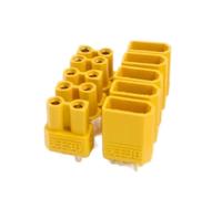 XT30/XT60/XT90 Male Female Connector Kit, Gold Plated High Current Bullet Plugs for RC LiPo Battery Drone Airplane(T Female,10 pieces)