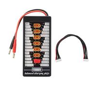 XT60 4.0mm Banana Plug Parallel Charging Board, RC Battery Charging Board, 40A High - Current Para Board with 50A & LED Indicator for LiPo/LiHV RC Batteries
