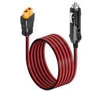XT60 Car Charger Cable for ECOFLOW DELTA 2/3, 12/24V Car Cigarette Lighter | 16AWG 3M/10ft Extension Cable for Bluetti EB55 Anker 757 767 SOLIX C200 C300 C1000 Portable Power Station,Solar Generator