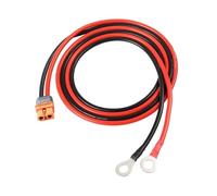 XT60 Female Connector to Terminal Brass Nose Clip Wire with Flame Retardant ABS Material for Solar Charging