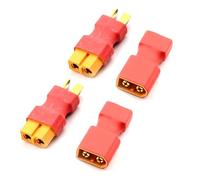 XT60 No Wires Connector, Total 4PCS XT60 Connectors Adapter,Deans to xt60 Adapter,No Wire T Plug to XT60 Adapter,XT60 to Dean Connector for RC Lipo NiMH Battery Charger