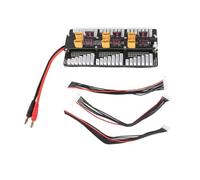 XT60 Parallel Charging Board Compatible with PL8 PL6 Balance Chargers - Supports 6 2 8S Batteries Simultaneously with Integrated Short Circuit Protection