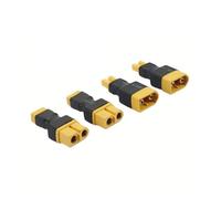 XT60 to XT30 Adapter Set, 4pcs Male & Female Plug Converter for RC LiPo NiMH Battery, FPV Drone ESC - High Current Solderless Connector(4PCS XT60 To XT30)