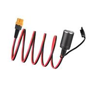 XT60i Female Connector to Car Socket Outlet Cable 30Amp Adapter for Dustproof and Waterproof Use Car Outlet Power Conversion Wire