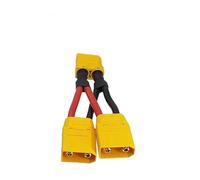 XT90 Parallel Connector Cable, Y Splitter Male/Female Dual Extension for RC LiPo Battery, 3-Way Adapter for, Motor - Drones, Airplanes(1 female To 2male,Wire size 10AWG,10CM)