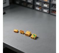 XT90-S Spark Suppression Connector with 0.40mOhm Resistance for Lithium Battery Applications in RC Drones Quadcopters Aircraft Cars Boats and (Male + Female)