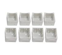 Xtahdge 1 Inch Blind Brackets White Profile Box Mounting Bracket Window Blinds Headrail Bracket (8)