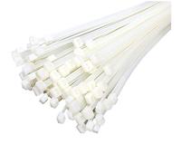 Xtahdge Cable Ties Industrial Quality Plastic Clips Cord Clips: 100X2.5Mm Color: White Quantity: 50 Pieces