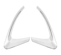 Xtahdge For Kadjar 2015-2018 Car Accessories Rear Fog Lights Covers Decoration Lamp Abs Chrome
