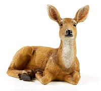 XTAPAN Resin Doe Statue Figurines Female Deer Animal Sculpture Gift Home Decor,Office or Outdoor Garden Statue Woodland Decoration