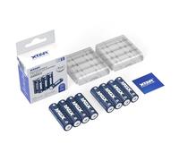 XTAR 1.5V AA CLR 4300 Rechargeable Lithium battery 2700mAh - 1200 Cycles, Fast Charge 2.6H, 2.5A High Drain, for Trail Cameras, Game Controllers, Smart Locks (8pcs 4300 AA Battery)