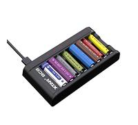XTAR BC8 Battery Charger 1.5v rechargeable batteries Battery Charger Type C for both 1.5V Li-ion and 1.2V Ni-MH AA/AAA rechargeable batteries (BC8 Charger)