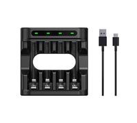 XTAR L4 AA AAA Type C Battery Charger for 1.2V Ni-MH 1.5V Lithium Ion Rechargeable AA AAA Batteries