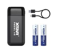 XTAR PB2SL V2 Battery Charger for 18650 18700 20700 21700 Battery (PB2SL V2+2PCS 18650 4000)