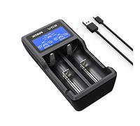 XTAR VC2 Premium UB Charger w/LCD creen Display (MC eries Upgrade)18350 18500 18650 18700 14500 16340 17500 Li-ion Battery Charger(Without Batteries), S