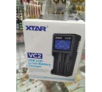XTAR VC2 USB LCD Dual Battery Charger Li-ion Smart Charger Micro USB 3.7V Cells