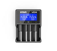 XTAR VC4 Li-ion BATTERY CHARGER CYLINDRICAL BATTERIES LCD USB NiMH NEW