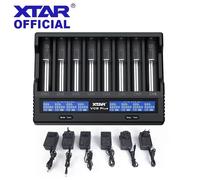 XTAR VC8 Plus 18650 Battery Charger 12V DC Input 3A Fast Charging Intelligent Charger LCD Display 21700 Battery Charger VC8 PLUS Charger