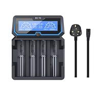 XTAR X4 2A Fast AC Power Battery Charger 2 input ports with USB Output Function for 3.6V/3.7V 14500 16340 18650 20700 21700 26650 1.2V AAAA AA A SC C