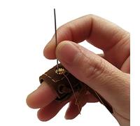 XTBOCA, Genuine Leather Coin Thimble, Finger Protector, Thimble for Hand Sewing, Sewing Leather, Quilting Embroidery, DIY Sewing Tools,Handmade,Crazy Horse Leather(2 Pcs)