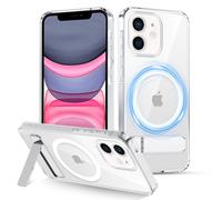 XTCASE Stand for iPhone 11 Case, Magnetic Compatible with MagSafe, Adjustable Invisible Stand Case, Military-Grade Drop Protection Shockproof Anti-Yellow Phone Cover, Clear