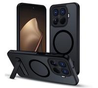 XTCASE Stand for Xiaomi 15T Pro Case, Magnetic Compatible with MagSafe, Adjustable Invisible Stand Case, Military-Grade Drop Protection Shockproof Anti-Yellow Phone Cover, Black