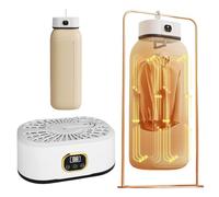 XTDMJ Electric Clothes Dryer, Heated Clothes Dryer with 180 Min Timer, Portable Clothes Dryer Energy-Efficient 2H Quickly Drying, 600W Timer UV Sterilization Indoor With Cover for Clothes