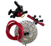Xtech Hydraulic 120mm Brake Disc Set For Xi-aomi M365 Pro/2 1S Electric Scooter Brake Cable Line Spring Piston Adapter Kit Parts(Black set)