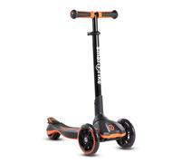 smarTrike Xtend Kickboard - XL LED Wheels, Lean-to-Steer, Foldable Scooter for Kids, Ages 3-12, Orange