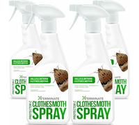 Xterminate Clothes Moth Killer Spray Treatment (4 x 1L) Professional Strength Formula For Home Use. For Household Storage Areas, Carpets, Bedrooms, Furniture & More. Controls Re-infestation