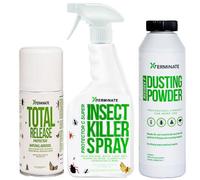 Xterminate Insect Killer Spray 1 x 1L, 1 x One Click 1 x 400g Dusting Powder