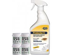 Xterminate Large Bed Bug Killer Spray and Fogger Pack Bed Bug Treatment for the Home. 2 Room Treatment