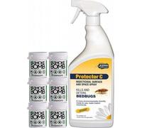 Xterminate Larger Bed Bug Killer Spray and Fogger Pack Bed Bug Treatment for the Home 3 Room Treatment