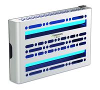 Xterminate LED Wall Mounted Sticky Fly Trap Killer Glue Board Unit in Silver Xterminate Silver