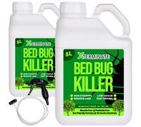 Xterminate Pesticide Free Bed Bug Killer Spray 2 x 5L - Biocide Free, No Harsh Chemicals, Eco-Friendly Formula - Non Staining & Low Odour - For Bed Bugs, Fleas, Flies & More