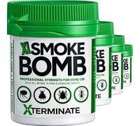 Xterminate XL 11g Smoke Bomb Fogger Insect Killer, Fleas, Bed bug, Carpet Moths, Cluster Fly, Silverfish, Carpet Beetle x 4