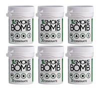 Xterminate XL 11g Smoke Bomb Fogger Killer For Fleas, Bed bug, Carpet Moths, Cluster Fly, Silverfish, Carpet Beetle Insects (HSE Approved And Tested) (6 x 11g)